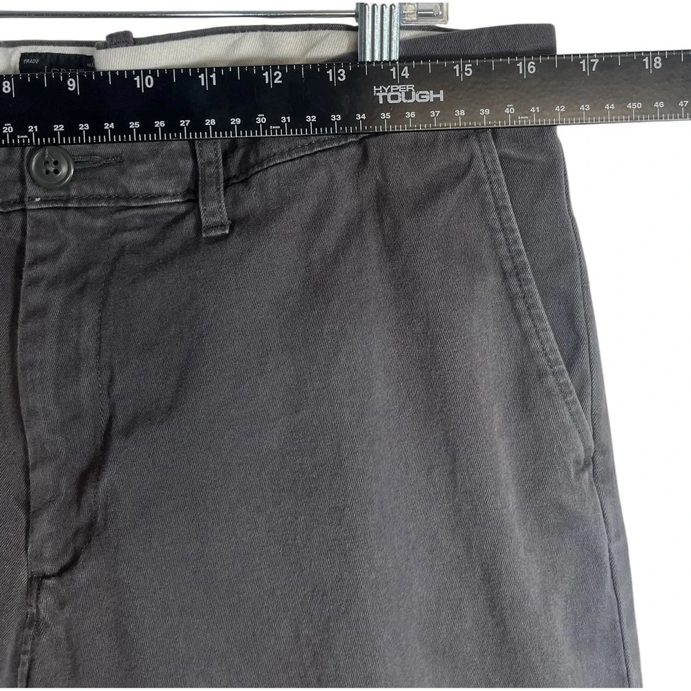 J. Crew 33x32 Men's Pants 484 Slim Fit Stretch Chinos Dk Gray‎ Onyx